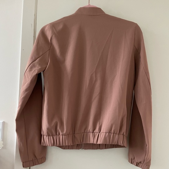 Blush coloured bomber jacket - Picture 3 of 4